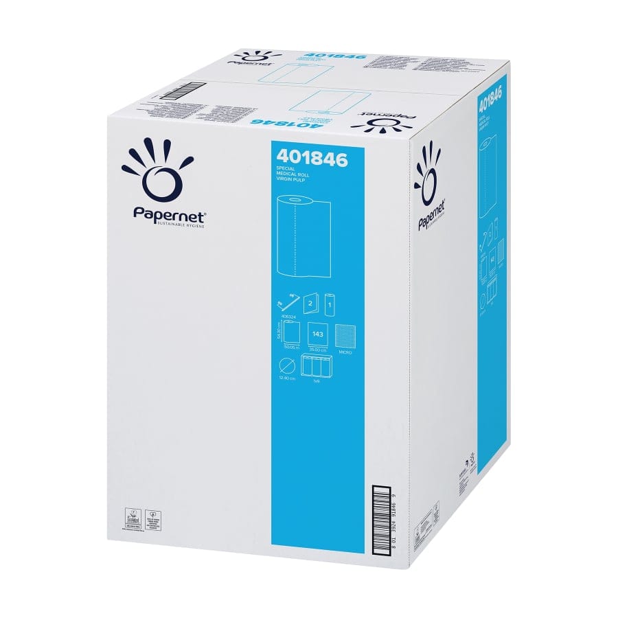 Papernet Liegenabdeckung, 2-lagig, 50 m, weiß 35 x 54.3 cm