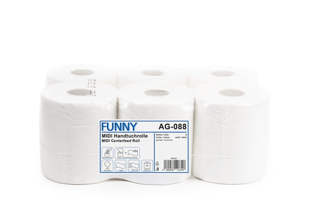 Papierhandtuch-Rolle, 1-lagig, weisslich