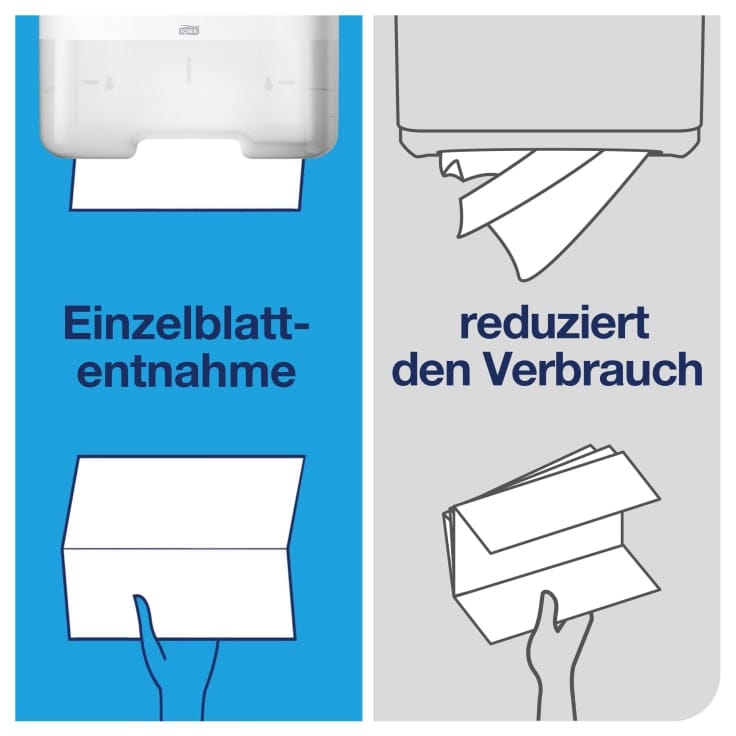 Tork Papierhandtücher H3 Advanced 2 lagig Einzelblattausgabe