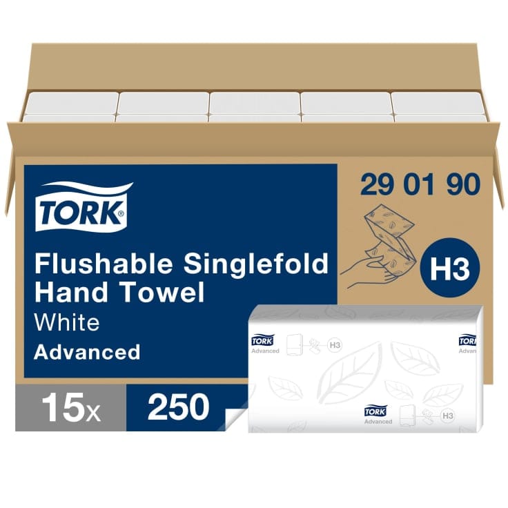 Tork Papierhandtücher H3 Advanced 2 lagig Einzelblattausgabe