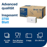 Tork Papierhandtücher H3 Advanced 2 lagig saugstark