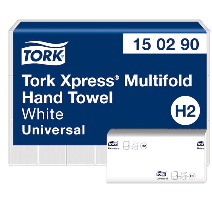 Tork Xpress Multifold Papierhandtücher 2-lagig hygienische Handtrocknung