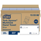 Tork Xpress Multifold Papierhandtücher blau Hygieneeffizienz