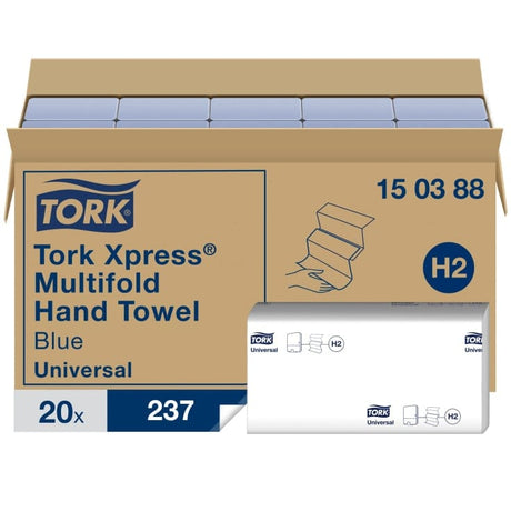 Tork Xpress Multifold Papierhandtücher blau Hygieneeffizienz