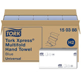 Tork Xpress Multifold Papierhandtücher blau Hygieneeffizienz