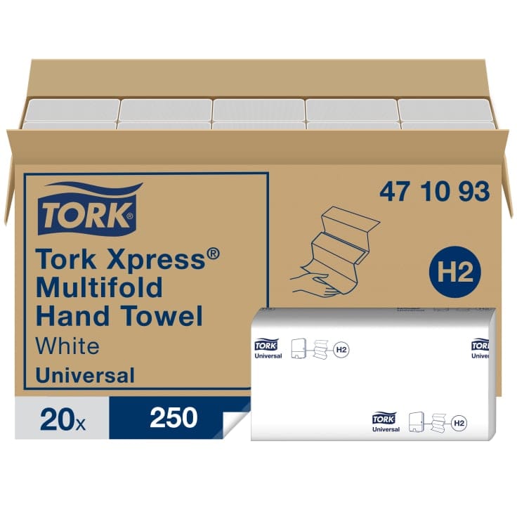 Tork Xpress Papierhandtücher H2 Universal 1-lagig Handtrocknung