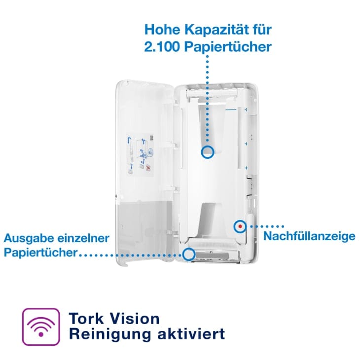 Tork PeakServe Papierhandtuchspender H5 Endlos Handtücher