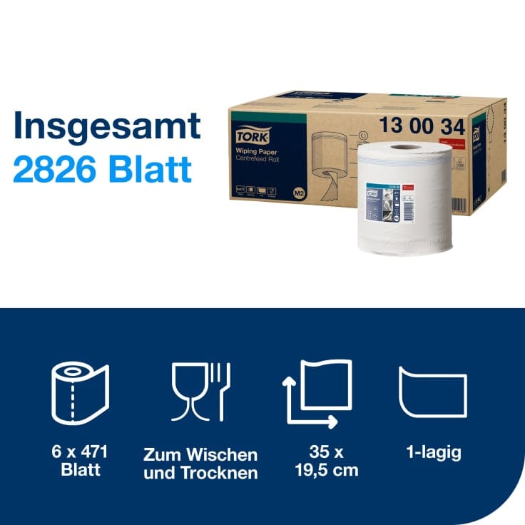 Tork Advanced Wischtuchrolle fusselfrei Innenabrollung
