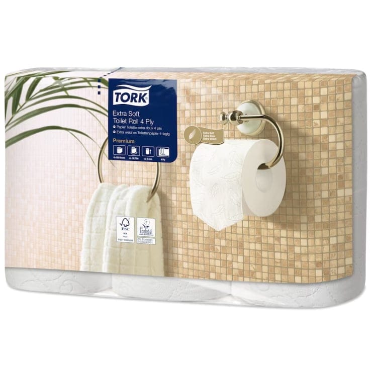 Tork Kleinrollen Toilettenpapier extra soft 4-lagig Premium