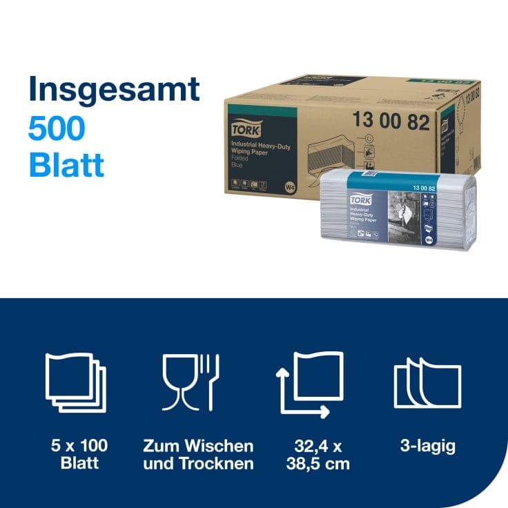 Tork Advanced Wischtuch 440 blau Einzeltücher Reinigung