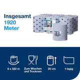 Tork Papierwischtücher M2 1-lagig blau Mehrzweck