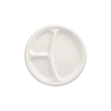 Papstar 50 Teller, Zuckerrohr, 3-geteilt Ø 26 cm