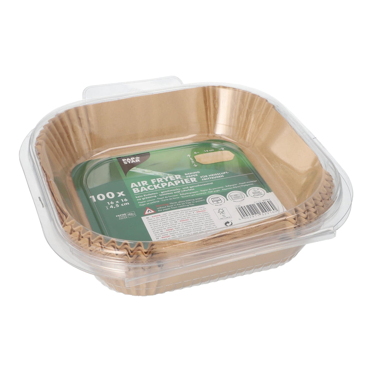Papstar Backpapiere, eckig, hitzebeständig bis 220°C