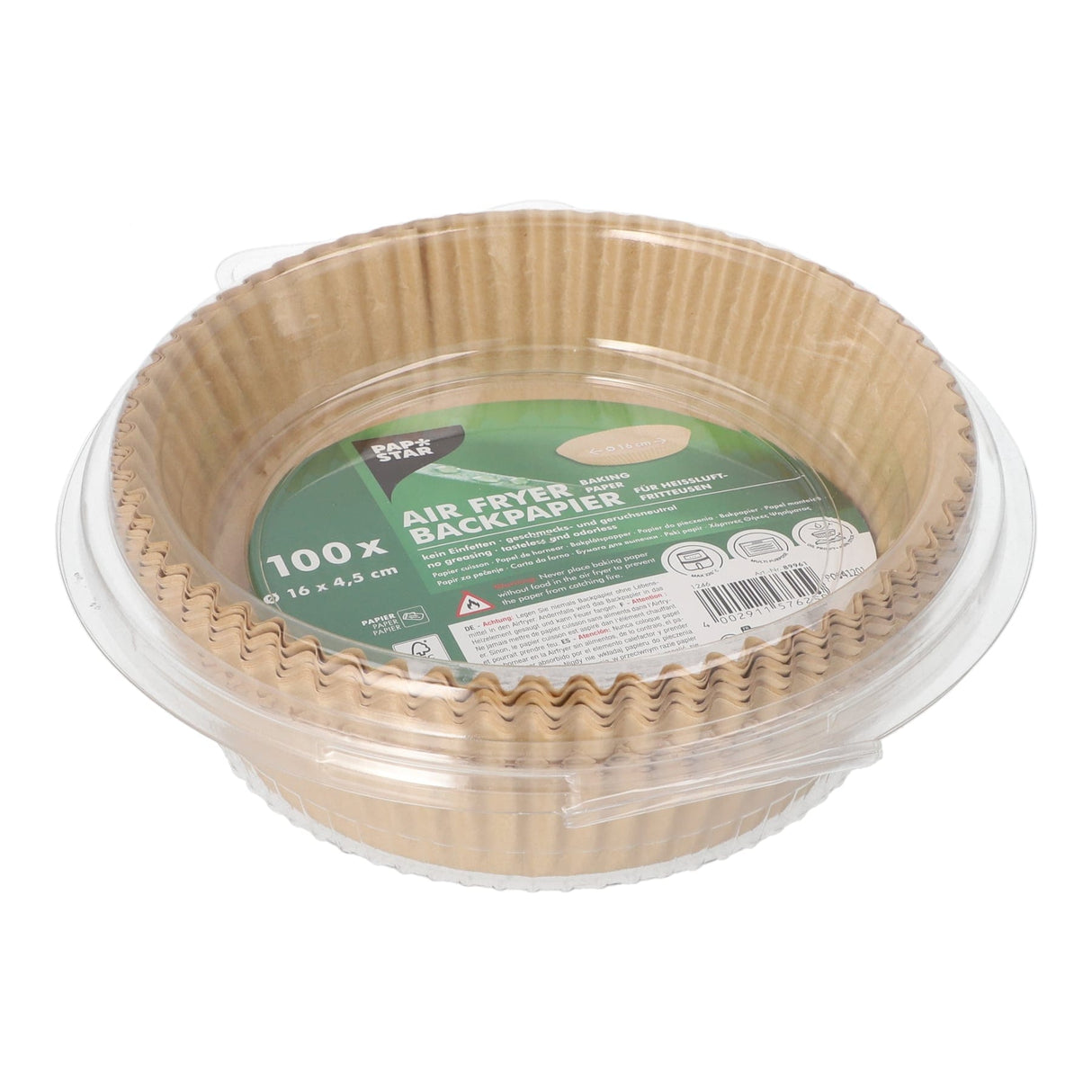 Papstar Backpapiere, rund, hitzebeständig bis 220°C