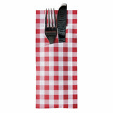 Papstar Bestecktasche, Karo-Muster, 20 x 8,5 cm, 2-lagig