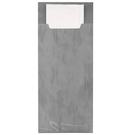 Papstar Bestecktaschen, 20 x 8,5 cm, 2-lagig 1 Packung (520 Stück), Grau