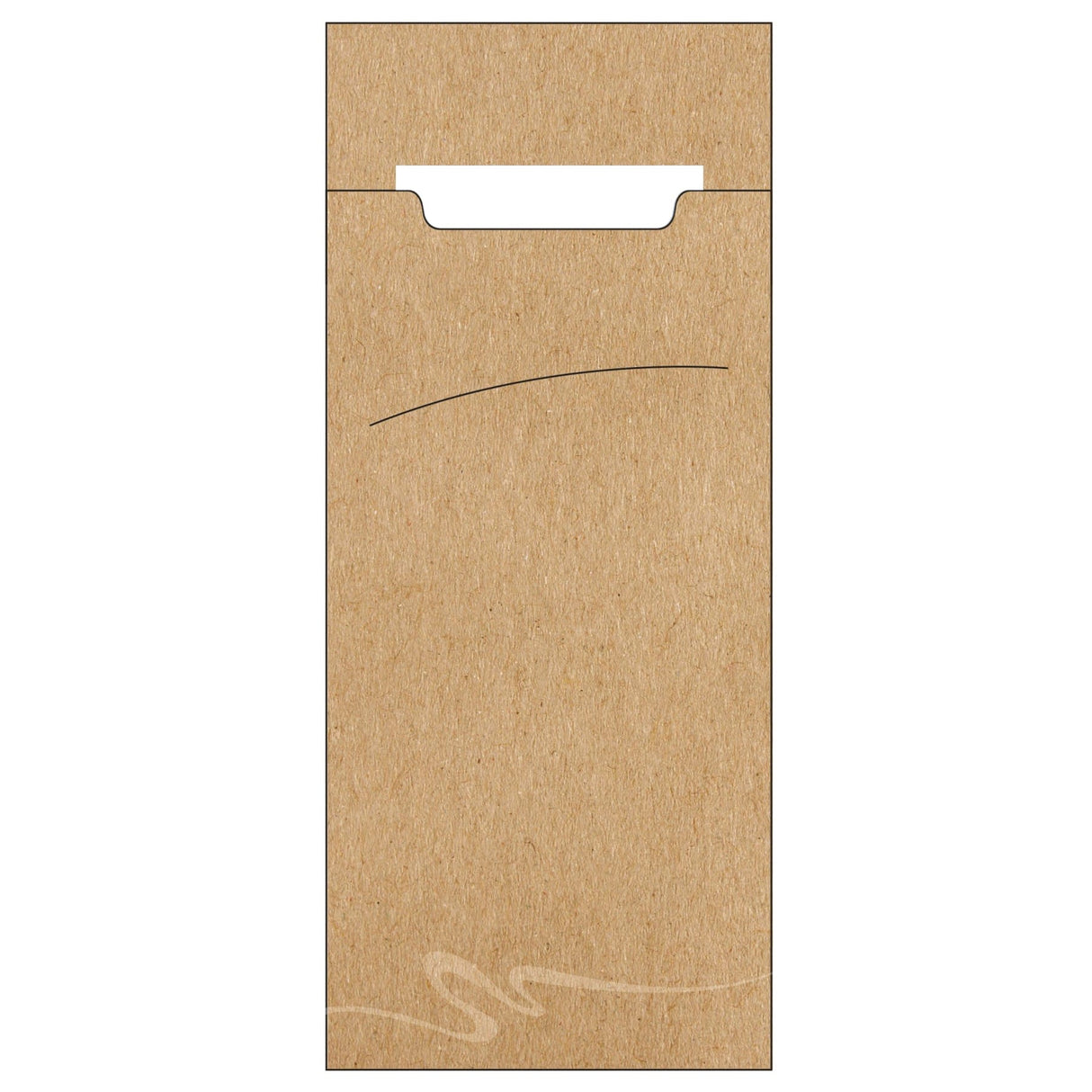 Papstar Bestecktaschen, 20 x 8,5 cm, 2-lagig 1 Packung (520 Stück), Natur