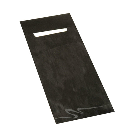 Papstar Bestecktaschen, 20 x 8,5 cm, 2-lagig 1 Packung (520 Stück), Schwarz