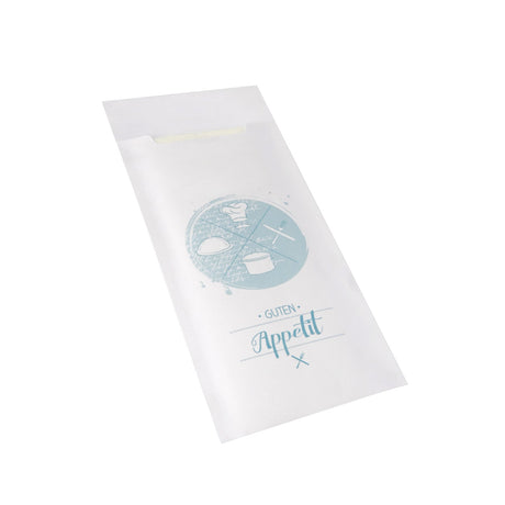 Papstar Bestecktaschen mit Aufdruck, 20 x 8,5 cm, 2-lagig 1 Packung (520 Stück), Guten Appetit