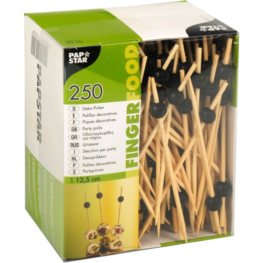 Papstar Black Pearl Fingerfood-Spieße