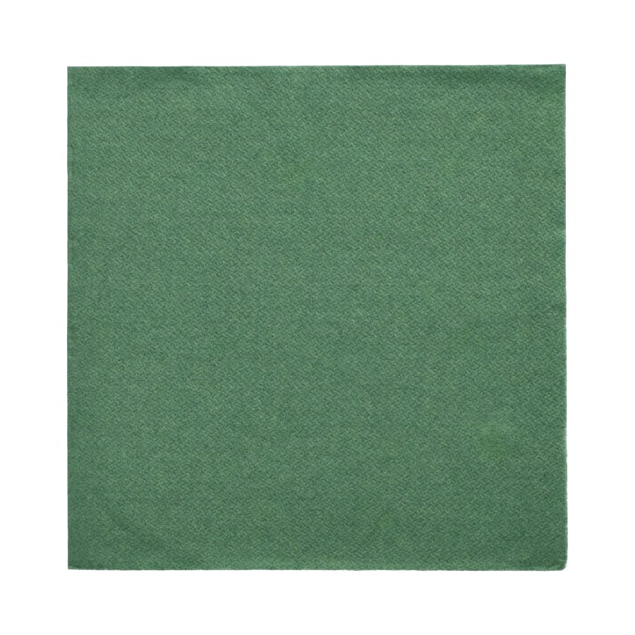 Papstar DAILY Collection Servietten, 32x32 cm, 1/4, dunkelgrün