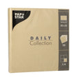 Papstar DAILY Collection Servietten, 32x32 cm, 1/4 Falz, sand 1 Karton (15 Packungen × 20 Stück)