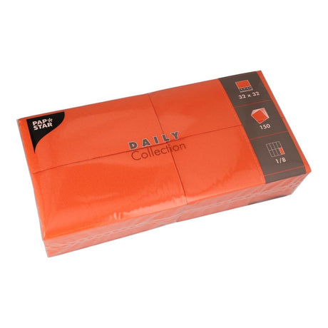 Papstar DAILY Collection Servietten, 32x32 cm, 1/8, nektarine
