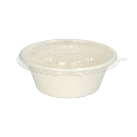 Papstar Deckel R-PET, Ø 17 cm, für Zuckerrohrschalen
