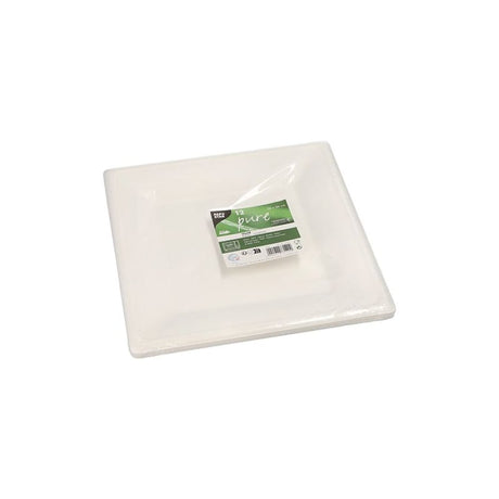 Papstar Einwegteller Zuckerrohr, 26 x 26 cm, stabil