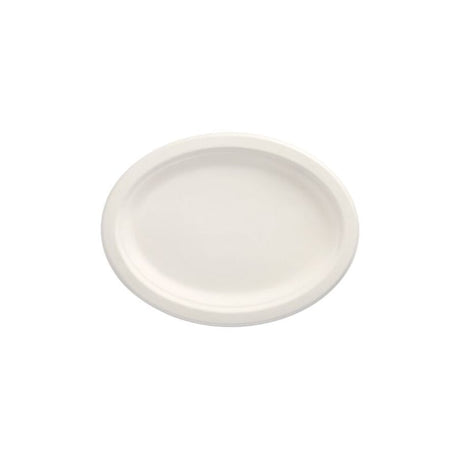 Papstar Einwegteller, Zuckerrohr, oval 26 x 20 cm, stabil