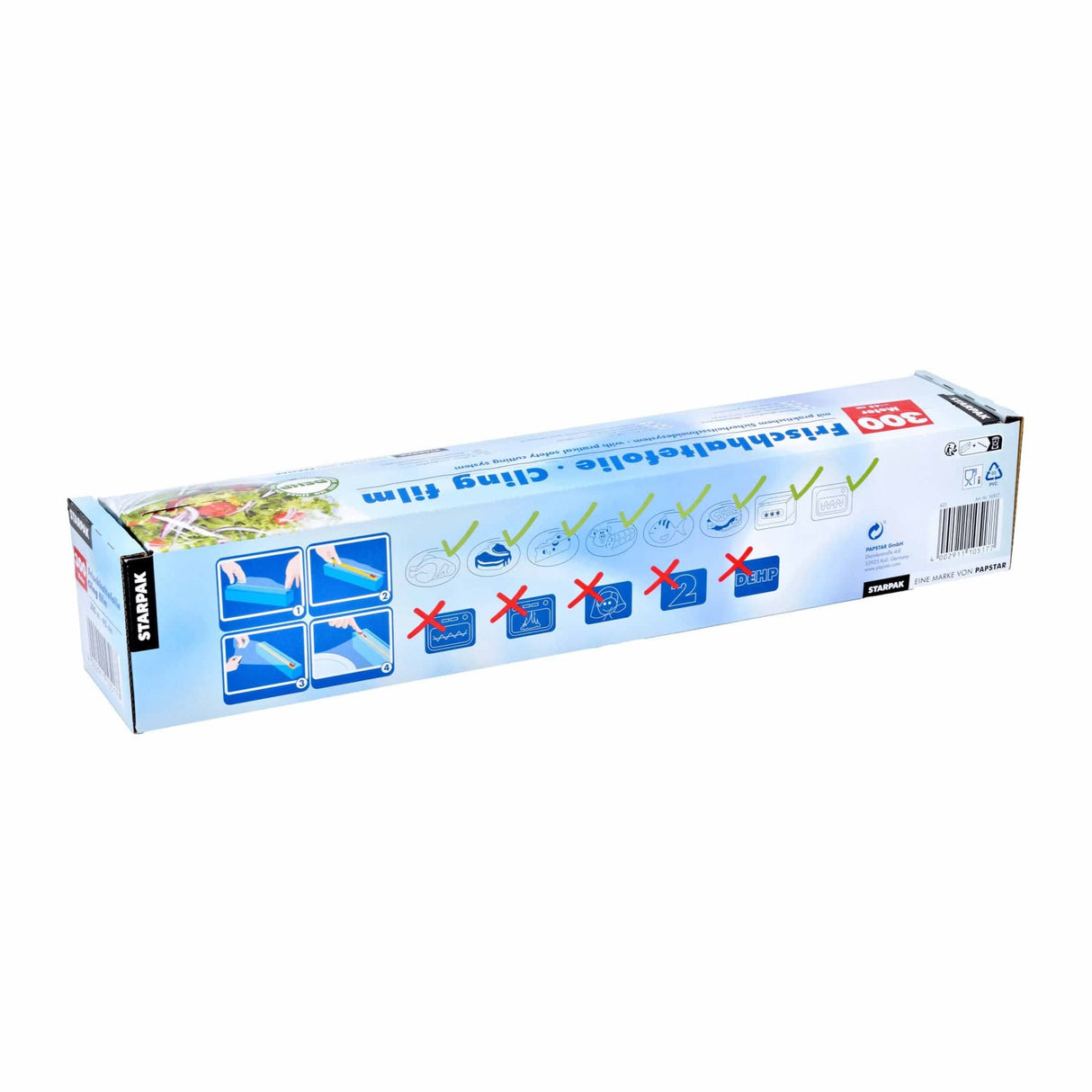 Papstar Frischhaltefolie,PVC ohne DEHP-Weichmacher
