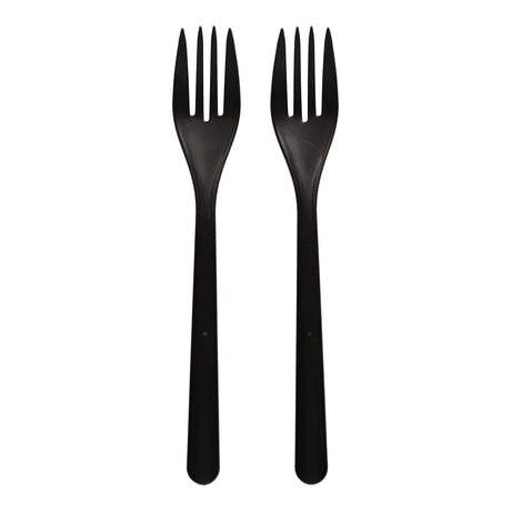 Papstar Gabel, Bio-PP, schwarz 1 Karton (20 Packungen × 50 Stück)