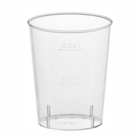 Papstar Gläser für Schnaps 4 cl, PS, glasklar
