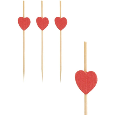Papstar Heart Fingerfood-Spieße