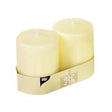 Papstar Ivory Stumpenkerzen elfenbein Ø 80 mm, Höhe: 100 mm, Brenndauer: ca. 45 Stunden