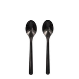 Papstar Kaffeelöffel, Bio-PP, schwarz 1 Karton (20 Packungen × 50 Stück)
