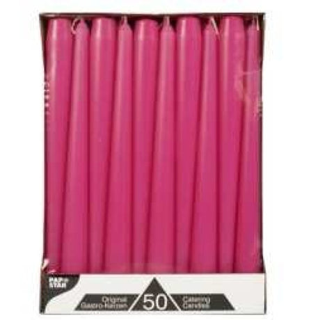 Papstar Leuchterkerzen fuchsia