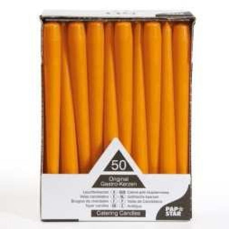 Papstar Leuchterkerzen orange