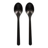 Papstar Löffel, Bio-PP, schwarz 1 Karton (20 Packungen × 50 Stück)