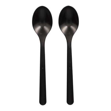 Papstar Löffel, Bio-PP, schwarz 1 Karton (20 Packungen × 50 Stück)