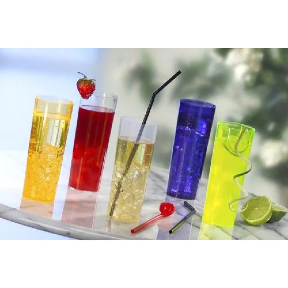 Papstar Longdrinkbecher, transluzent, unzerbrechlich
