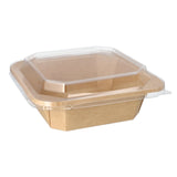 Papstar Lunchbox, eckig, braun