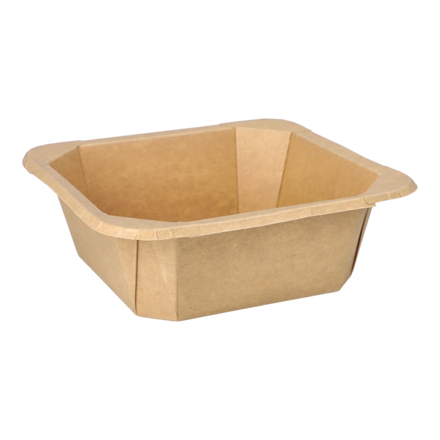 Papstar Lunchbox, eckig, braun