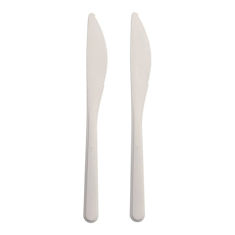Papstar Messer, Bio-PP, weiß 1 Karton (20 Packungen × 50 Stück)