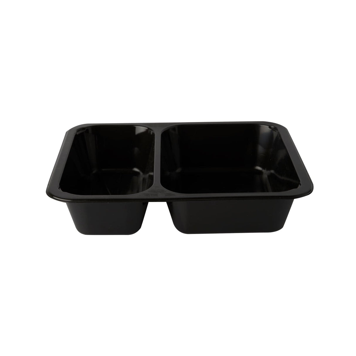 PAPSTAR Mikrowellenschalen Siegelschale, 1205 ml, 2-geteilt 1 Karton (10 Packungen × 50 Stück), Schwarz