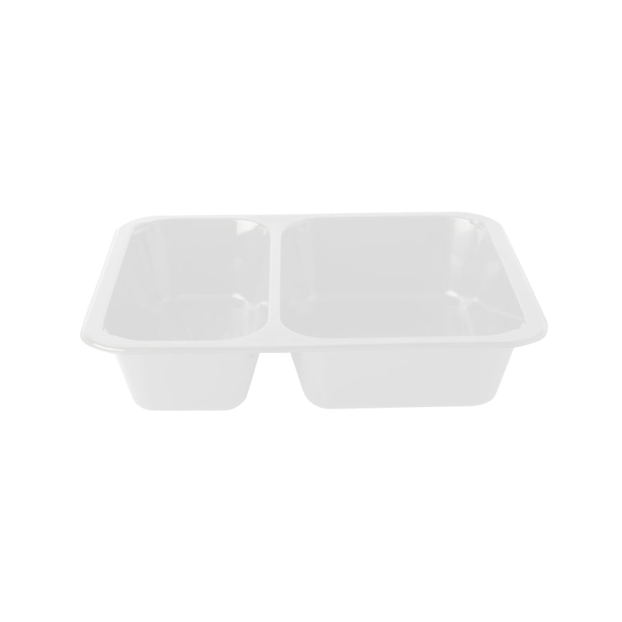 PAPSTAR Mikrowellenschalen Siegelschale, 1205 ml, 2-geteilt