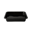 PAPSTAR Mikrowellenschalen Siegelschale, 1330 ml, ungeteilt 1 Karton (10 Packungen × 50 Stück), Schwarz