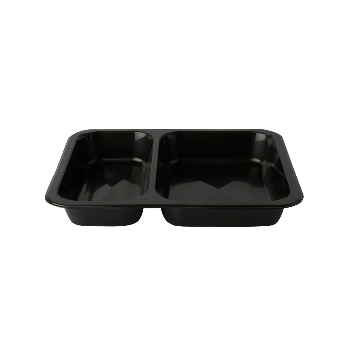PAPSTAR Mikrowellenschalen Siegelschale, 866 ml, 2-geteilt 1 Karton (10 Packungen × 50 Stück), Schwarz