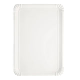 Papstar Pappteller, eckig, weiß 1 Packung (125 Stück), 24 x 33 cm