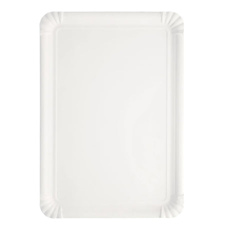 Papstar Pappteller, eckig, weiß 1 Packung (125 Stück), 24 x 33 cm